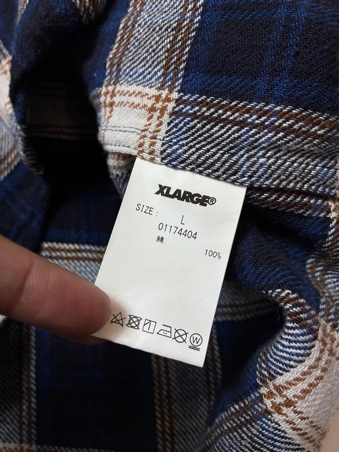 엑스라지 XLARGE 재팬 체크 후디 셔츠 PN8485 상품이미지7