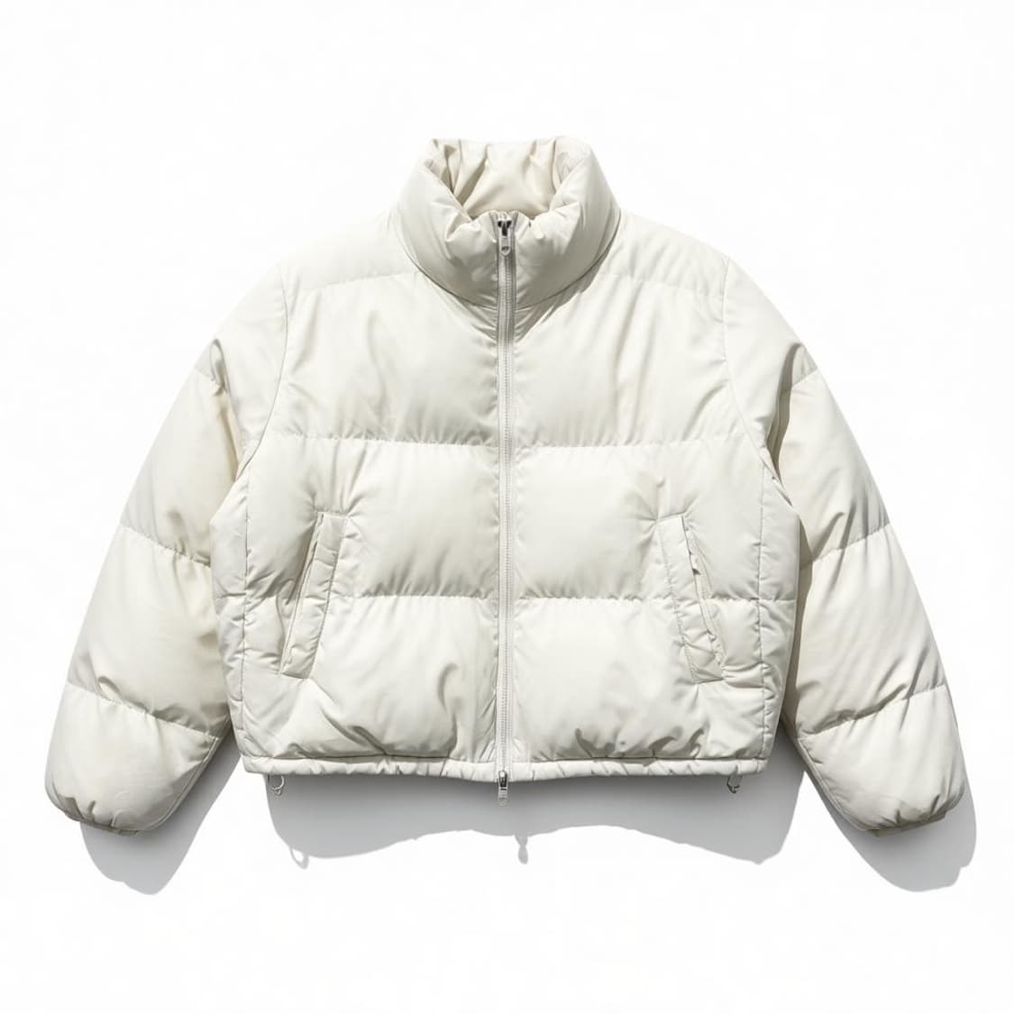 Bitter Cells 비터셀즈 숏 패딩 화이트 상품이미지1