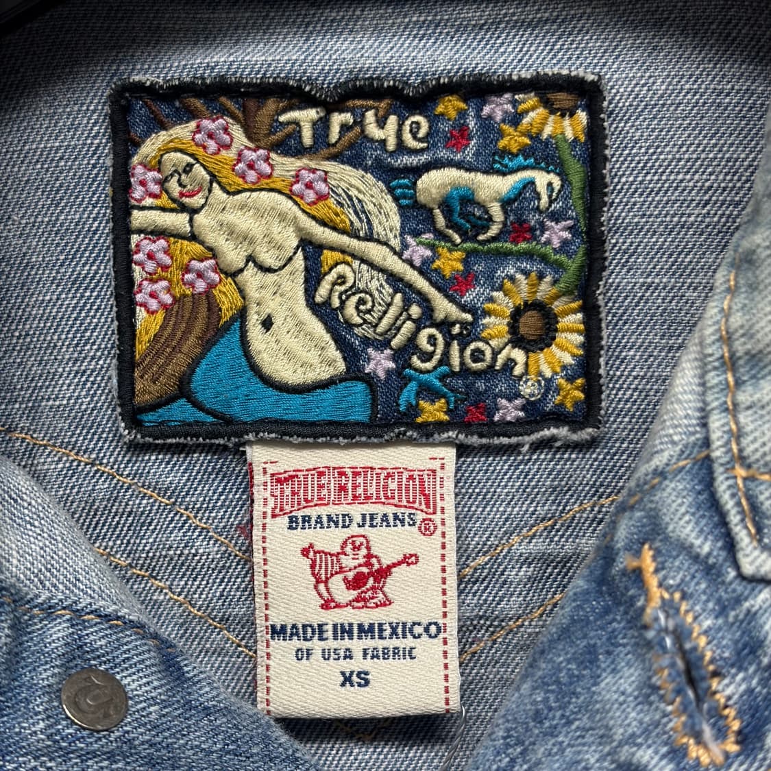 트루릴리젼 크롭 청자켓 상품이미지6