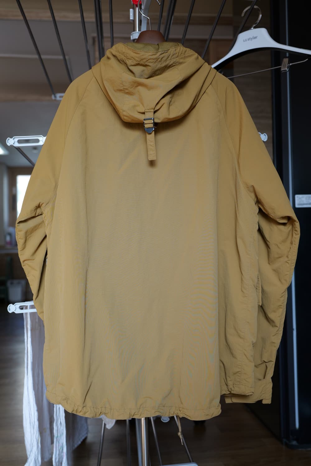 바버 논왁스 옐로우 카키 후드 자켓 L 상품이미지2