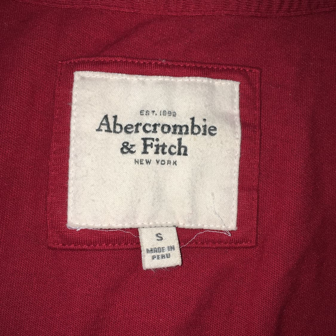 투티/0208 아베크롬비 앤 피치 와펜 로고 슬림 긴팔 y2k 상품이미지5