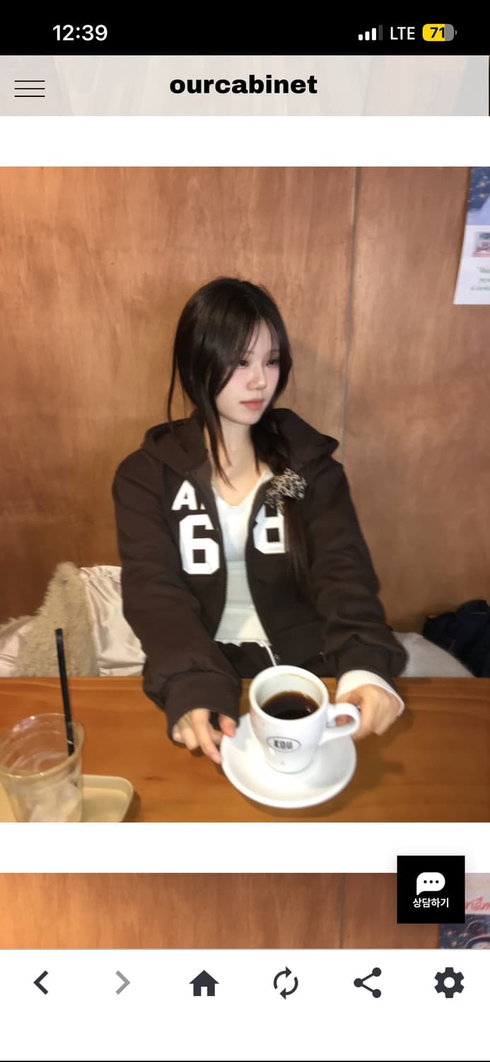 아워캐비넷 zero hood zipup, gram gogi knit 상품이미지2