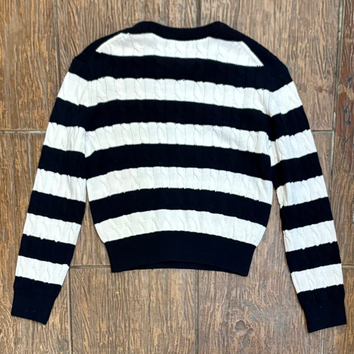 [HI] Polo 폴로 스트라이프 케이블 니트 상품이미지5