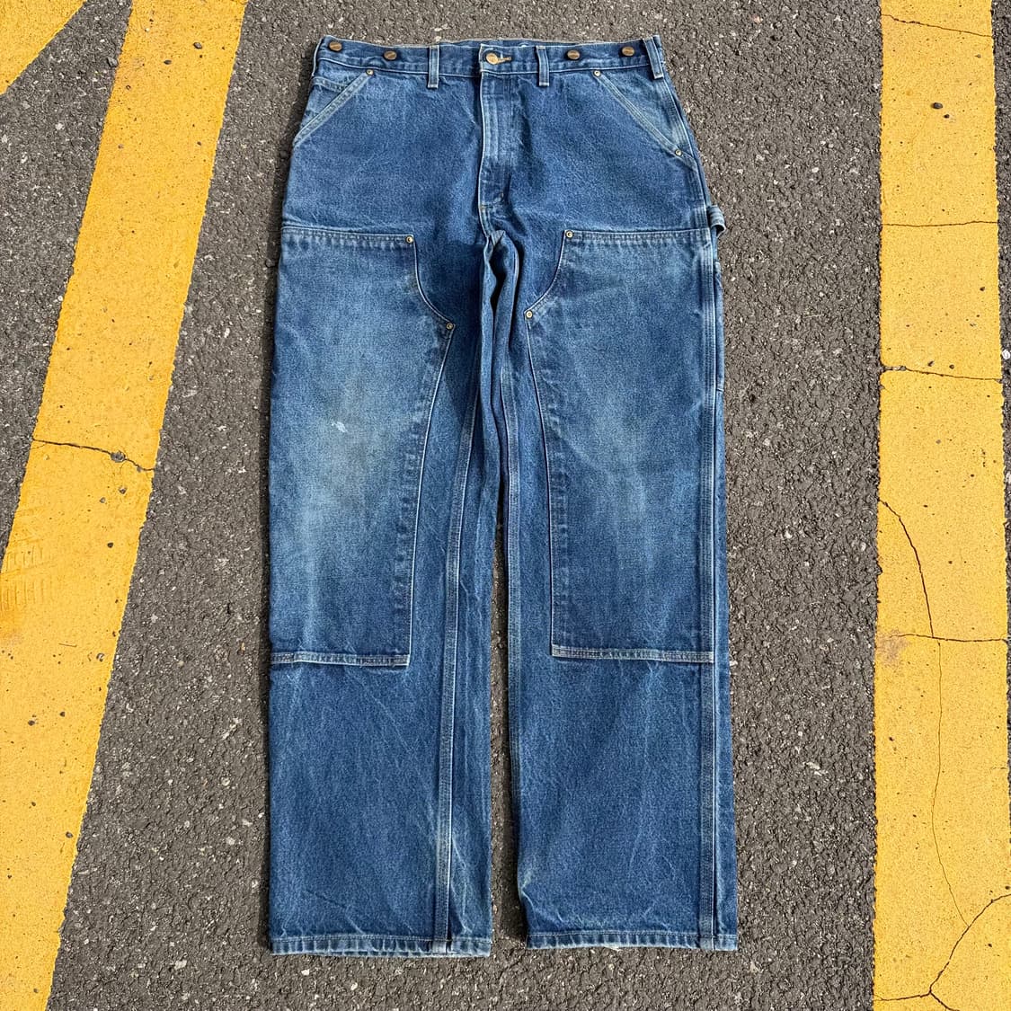 OG 칼하트 B07 DNM 더블니 카펜터 데님 팬츠 상품이미지1