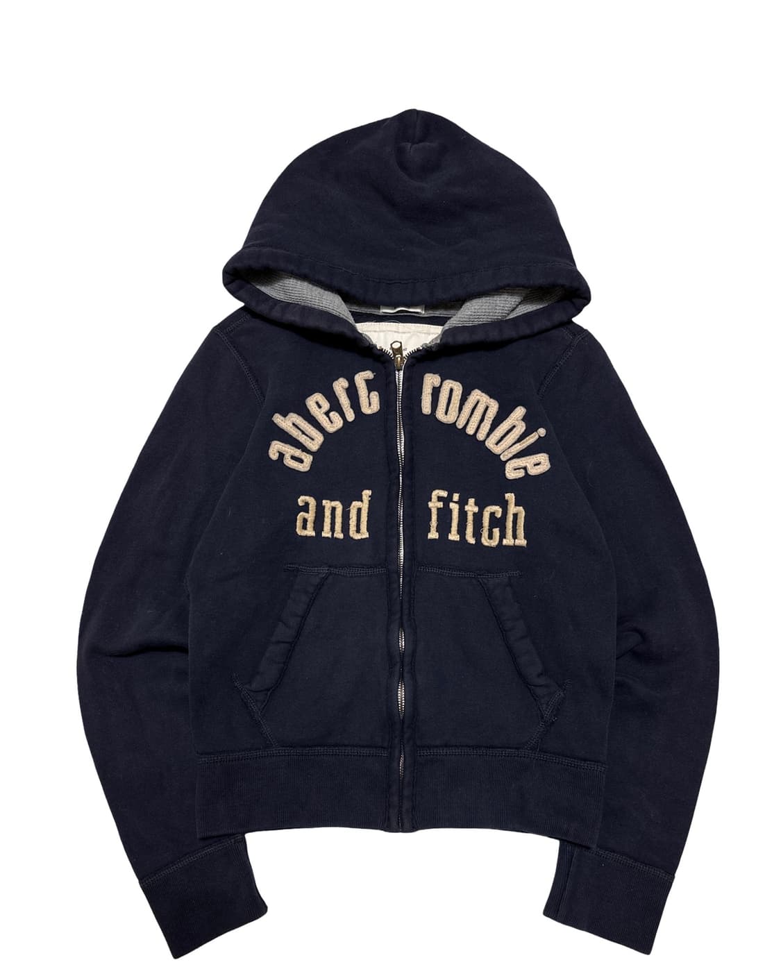 아베크롬비 아치로고 네이비 후드집업 상품이미지1