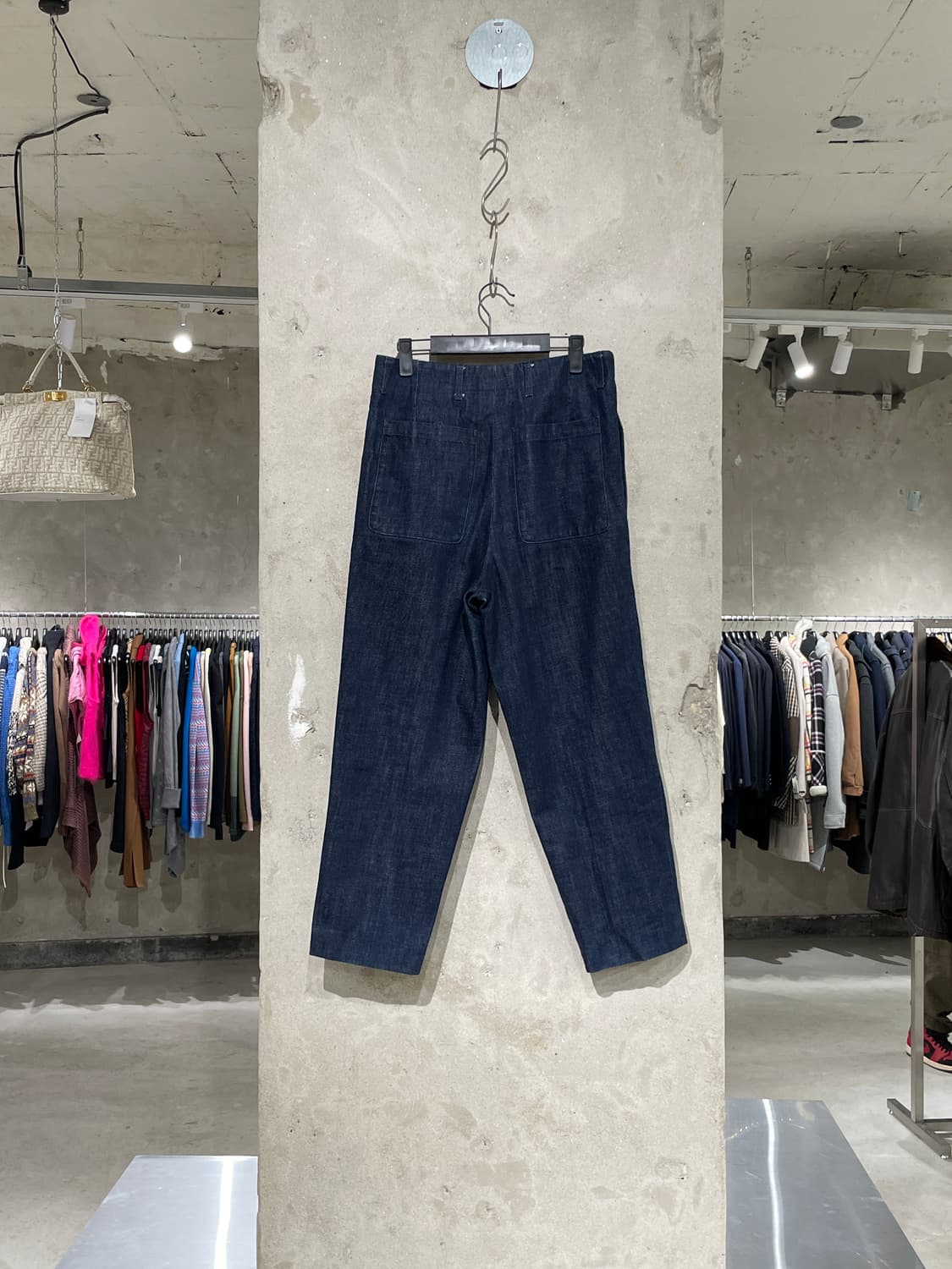 아미 진청 투 턱 데님 팬츠 상품이미지6