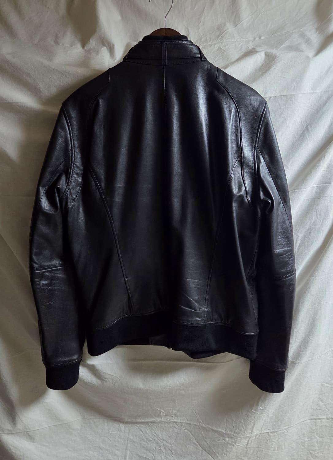 TATE 테이트 블랙 램스킨 레더 가죽 자켓 105 상품이미지2