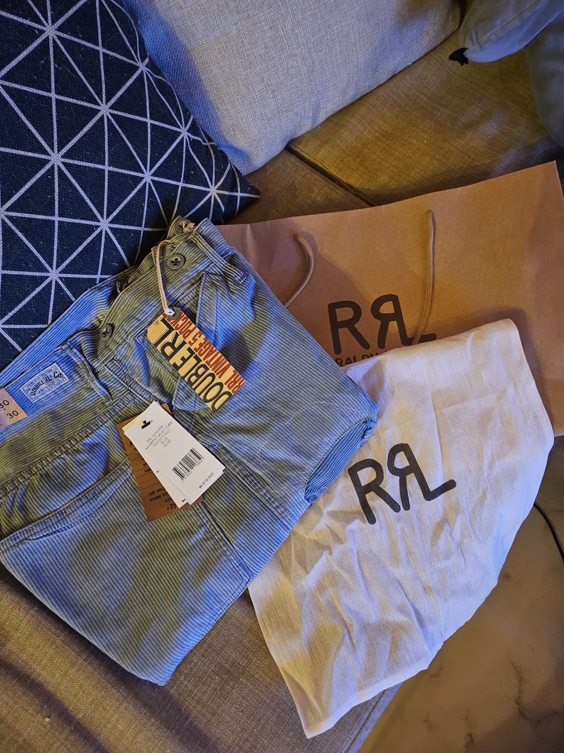 새상품 RRL 빈파포 30/30한국정발] 정가62 데님 팬츠 더블알엘 상품이미지1