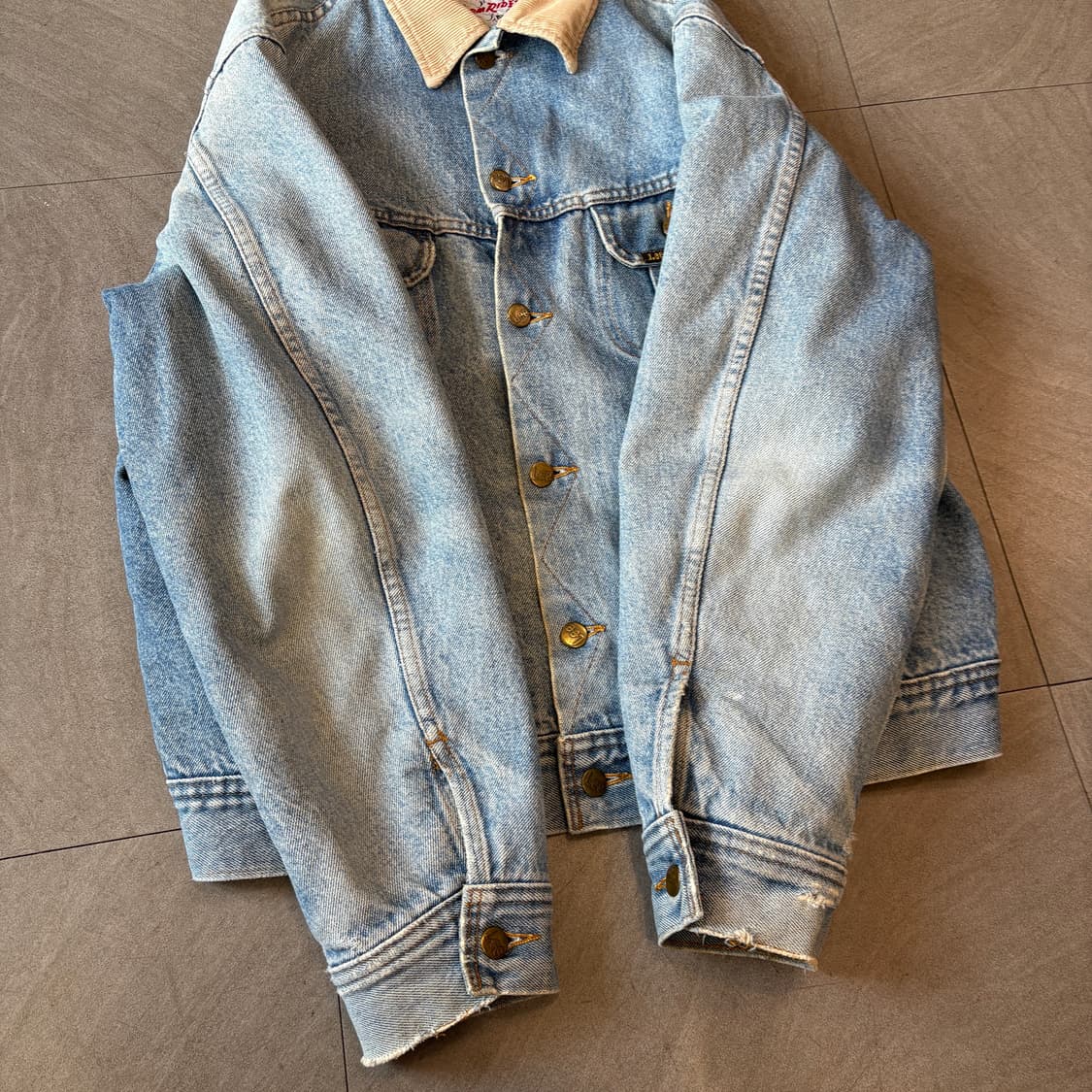 90s 90년대 생산 리 스톰라이더 데님 자켓 상품이미지5