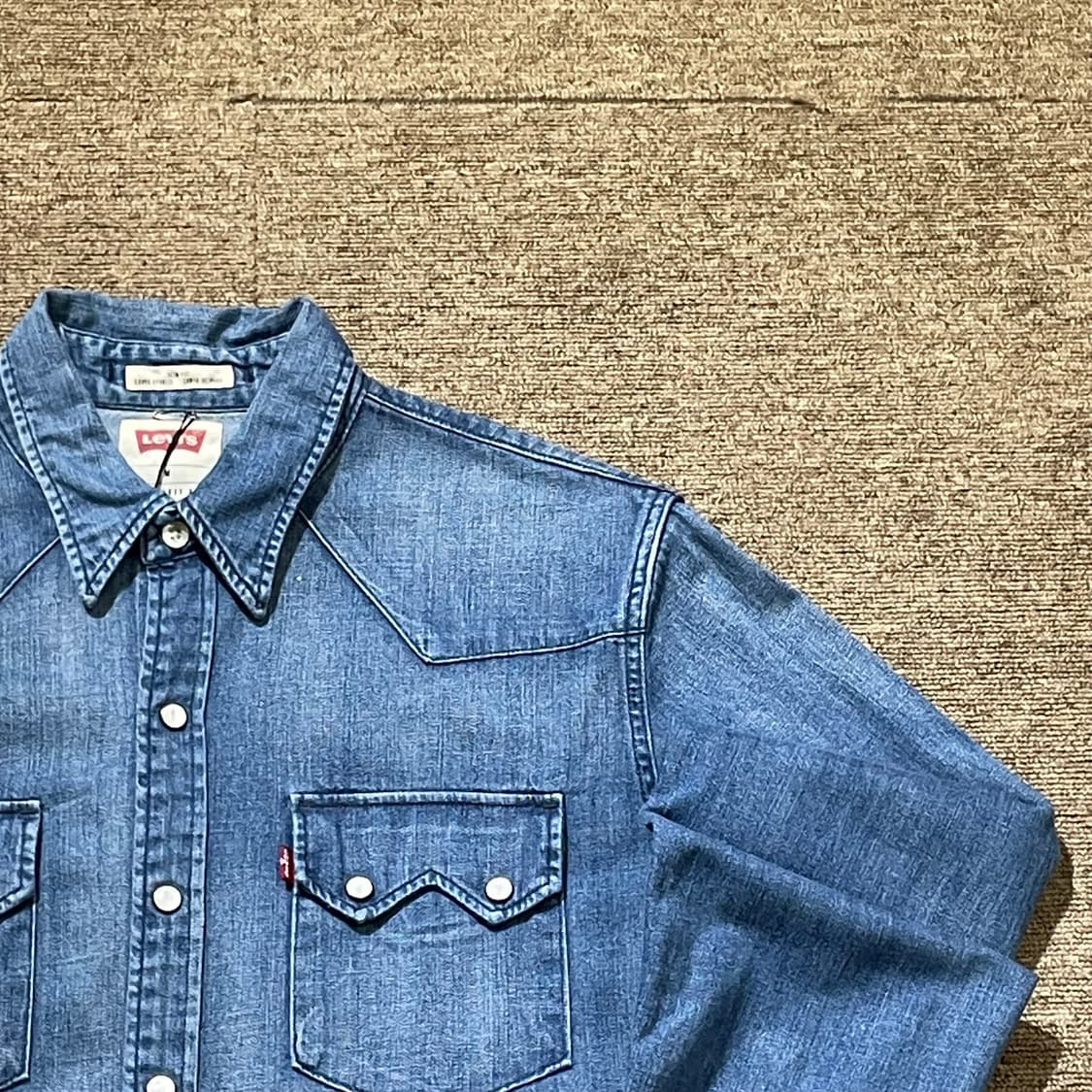 (M) Levi's 리바이스 코튼 데님 셔츠 상품이미지4