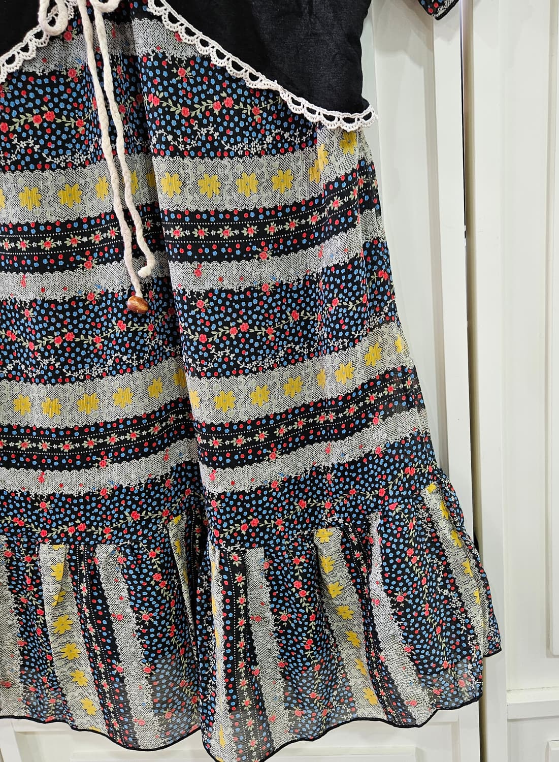 플라워 패턴 반팔 원피스 상품이미지4