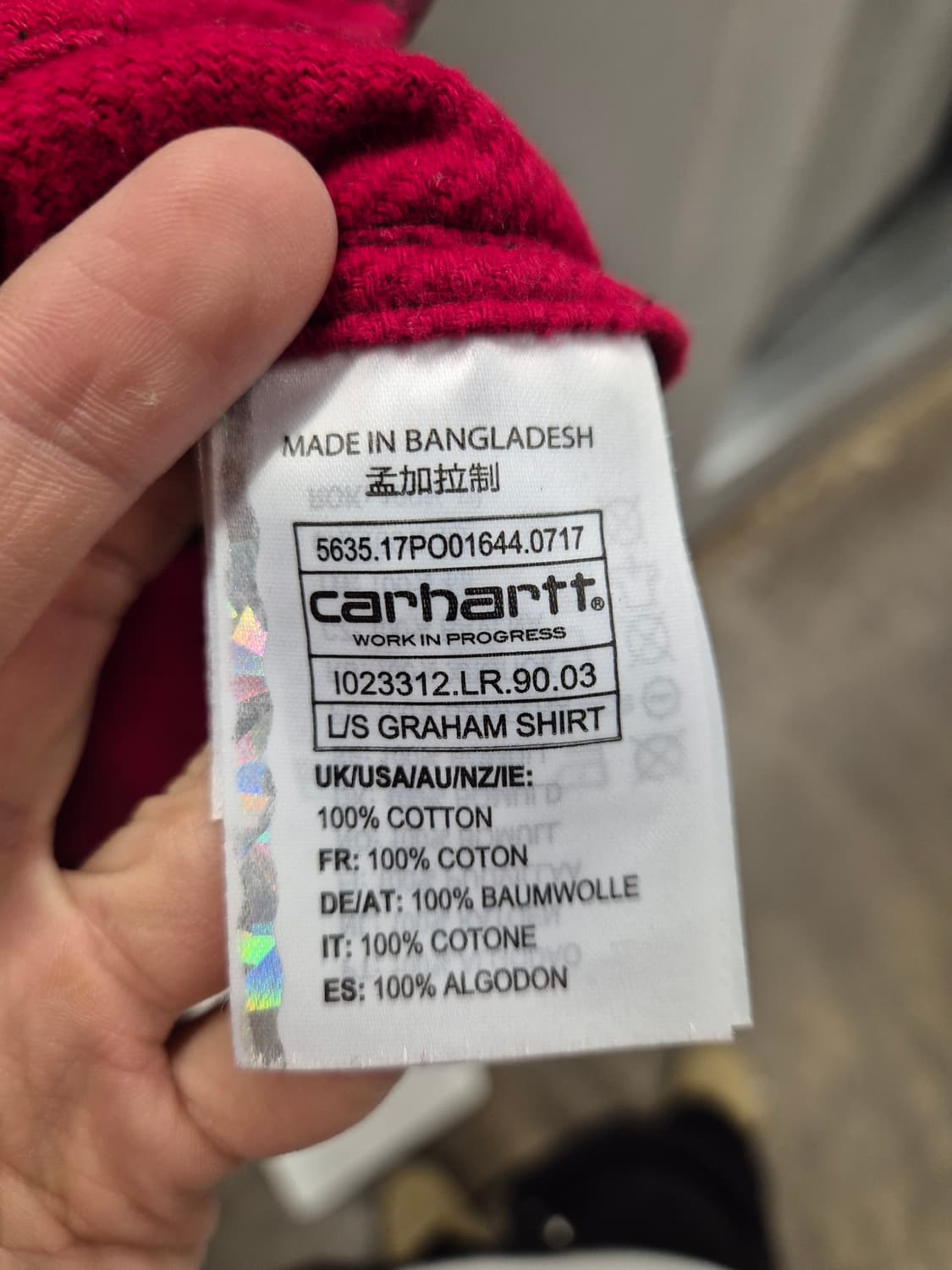 Carhartt 체크 셔츠 M 상품이미지7