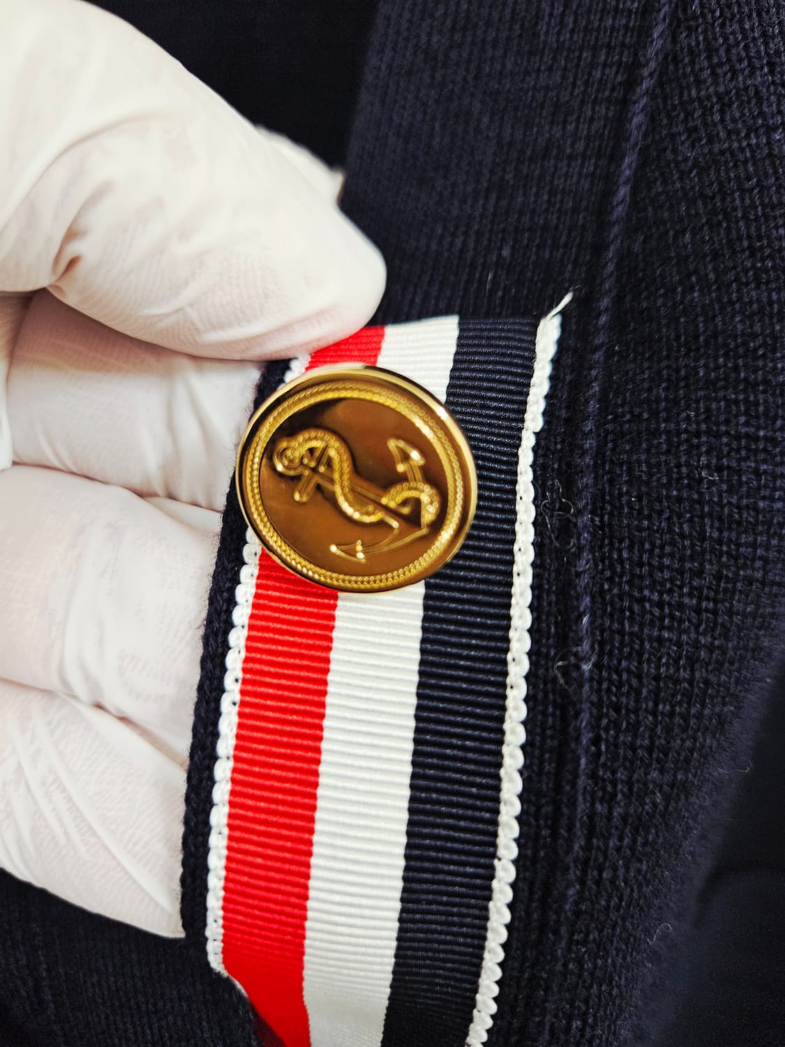 톰브라운 밀라노 스티치 금장 가디건(새상품급 여성1사이즈) 상품이미지10