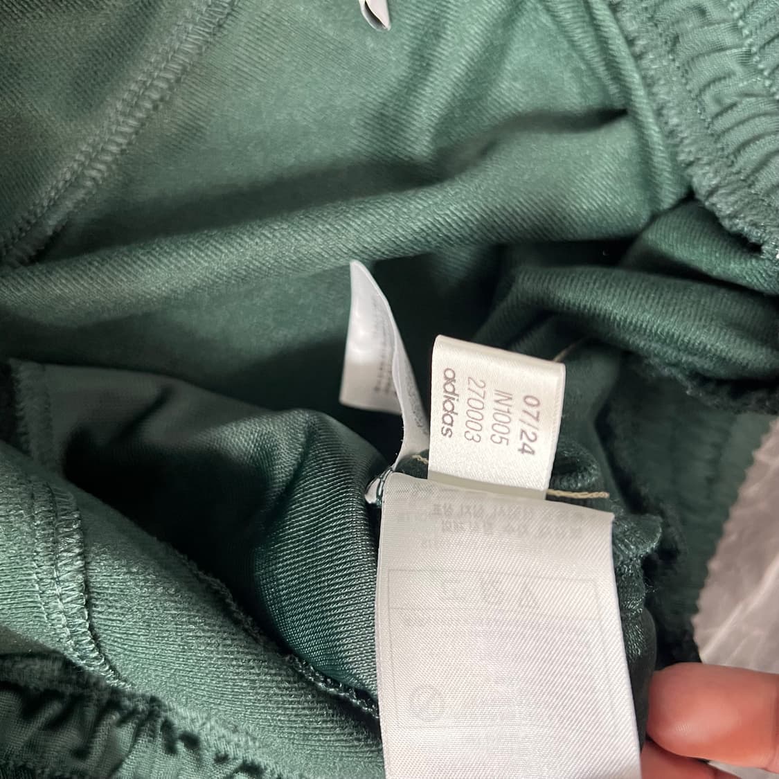 아디다스 삼선 파이어버드 와이드 트랙팬츠 골드 그린 상품이미지8