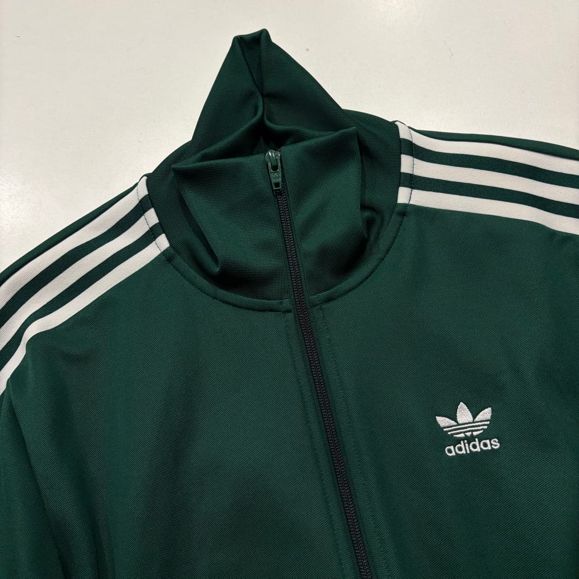 [S] 22s 아디다스 베켄바우어 삼선 트랙탑 져지 집업 그린 D312 상품이미지3