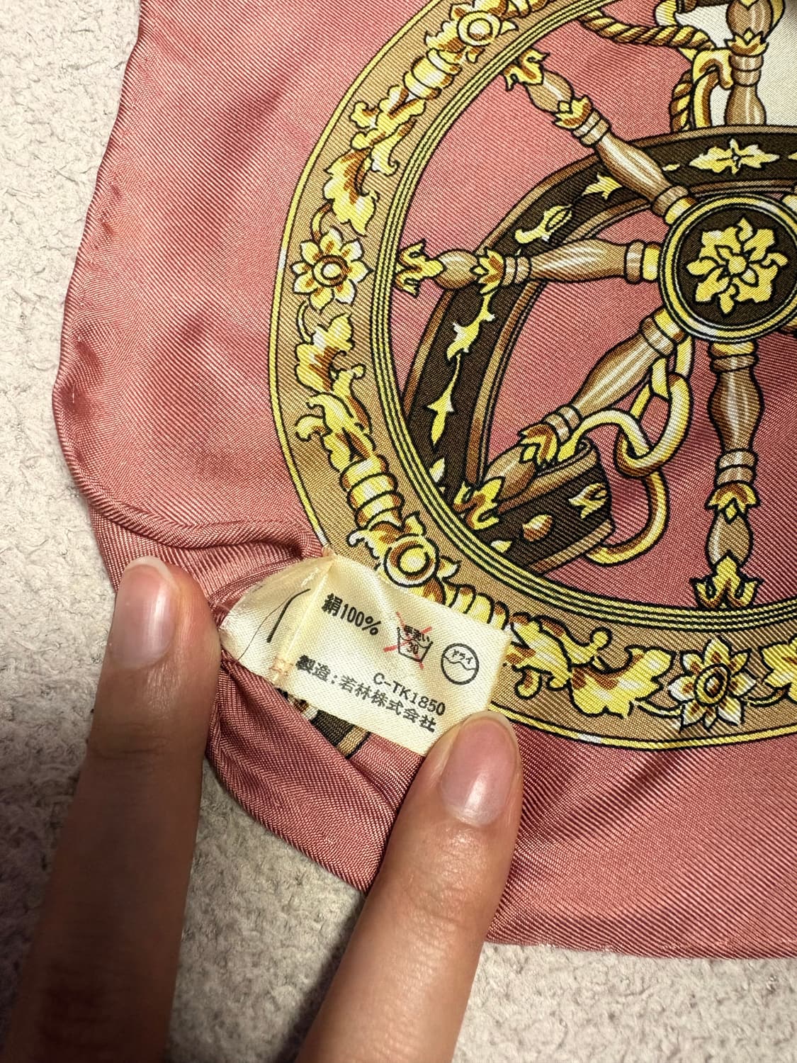 Felix Bühler 펠릭스 뷰흘러 빈티지 실크 스카프 상품이미지3