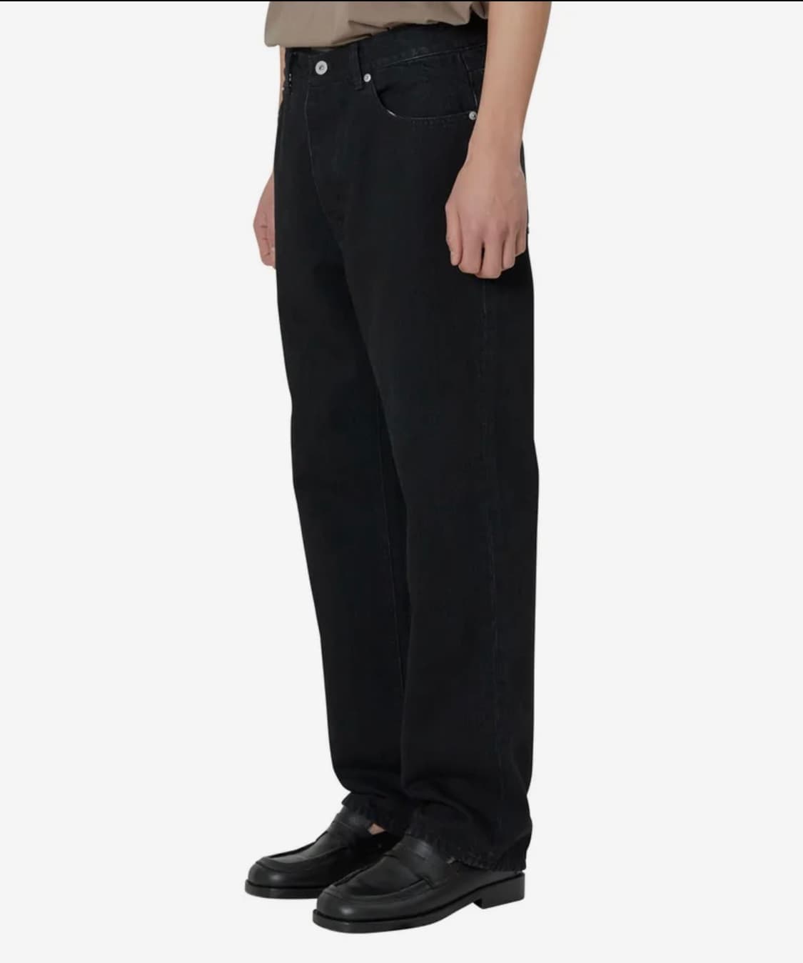 브라운야드 레귤러 데님 팬츠 5 사이즈 새상품급 블랙 상품이미지1