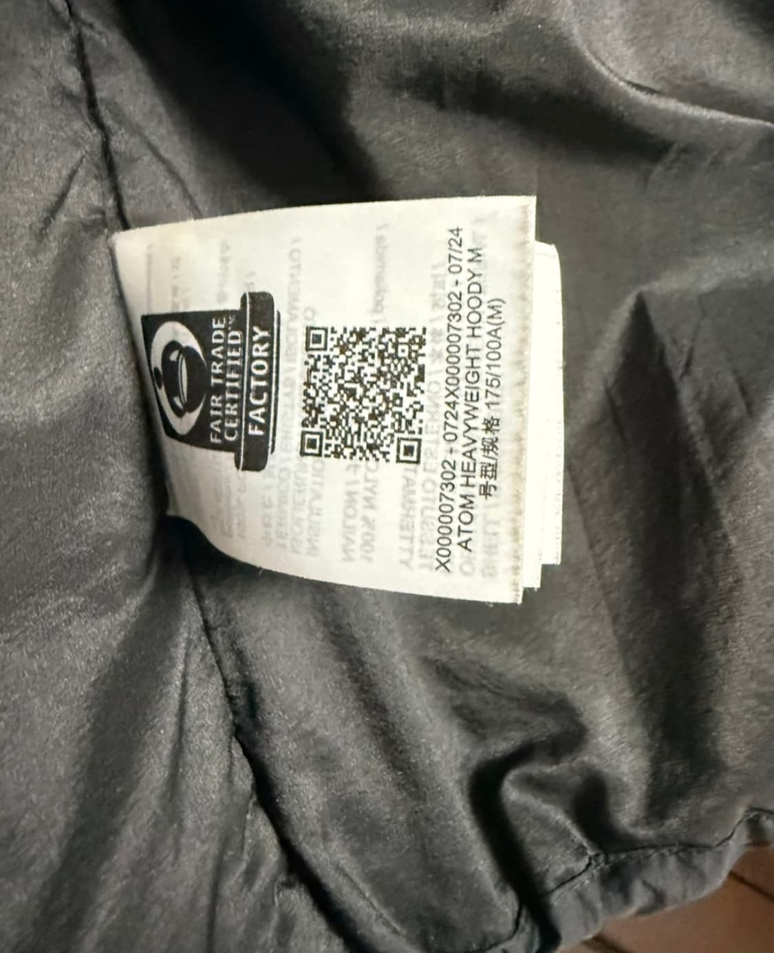 아크테릭스 아톰 헤비웨이트 후디 M 블랙 상품이미지2