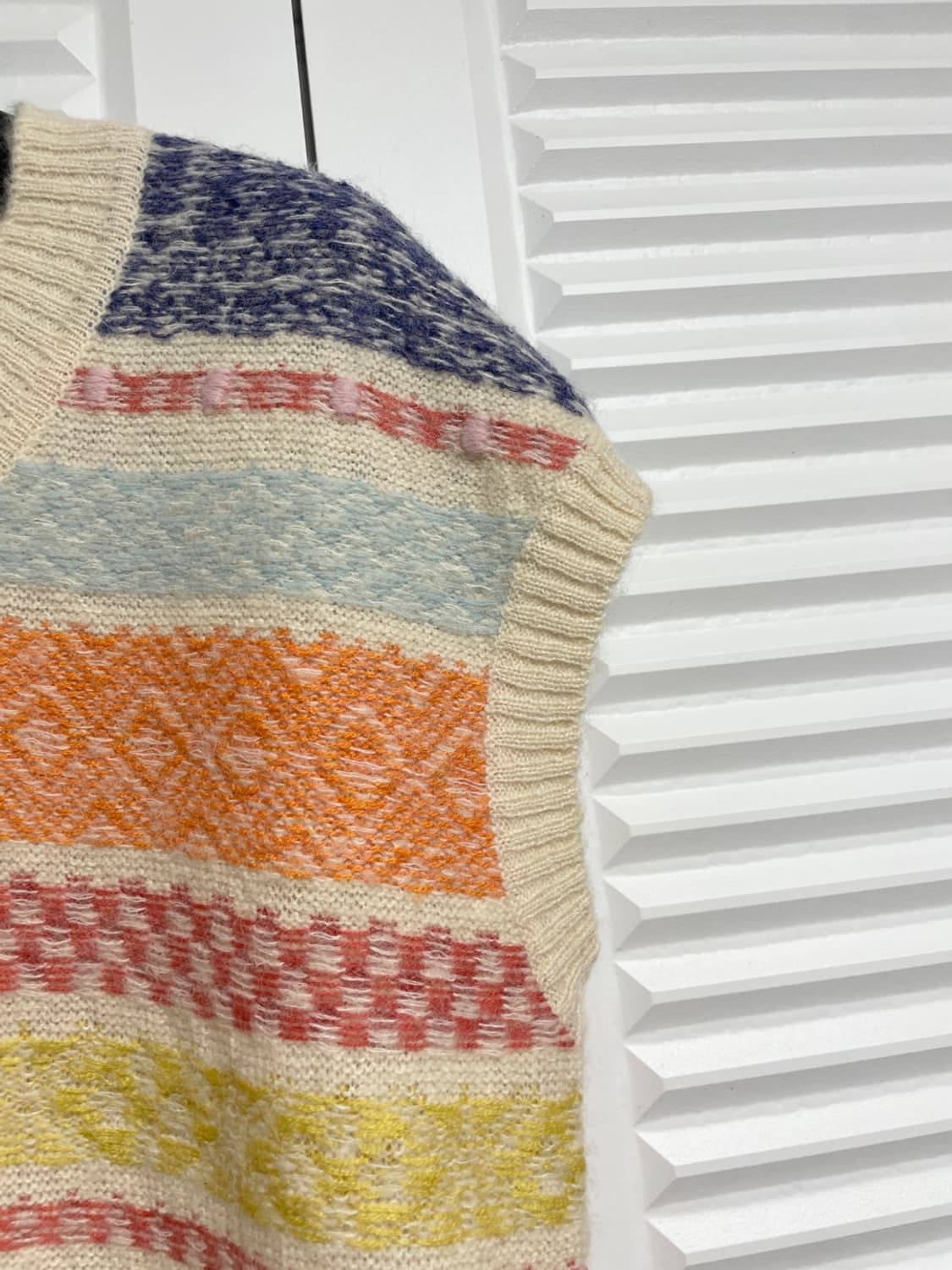 써스데이아일랜드 니트 조끼 상품이미지5