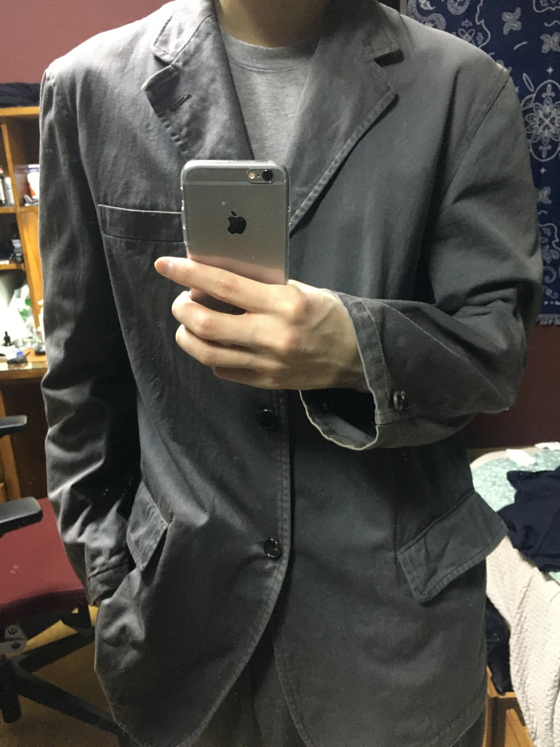 꼼데가르송 다나카 옴므 AD2001  3버튼 자켓 상품이미지6