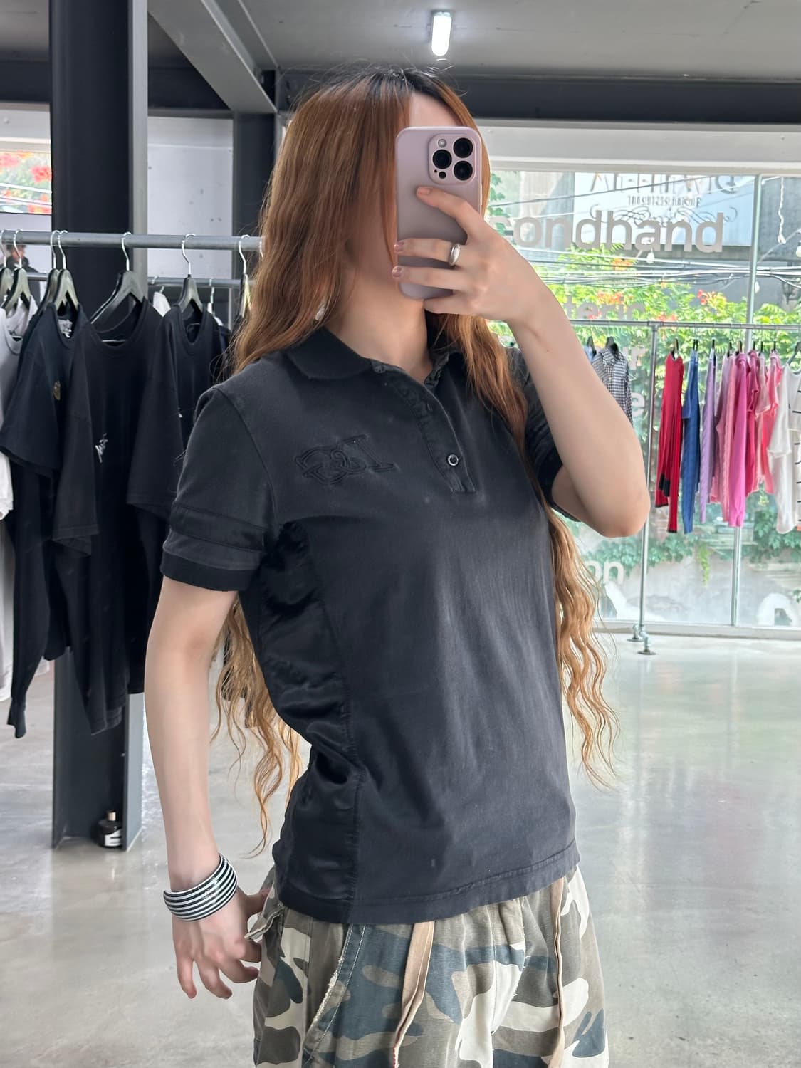 돌체앤가바나 새틴 셔링라인 Pk 반팔티 상품이미지1