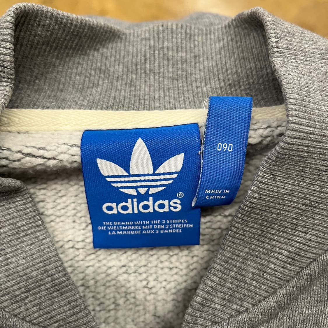 아디다스 니고베어 그레이 코튼 져지 면 집업 90 상품이미지5