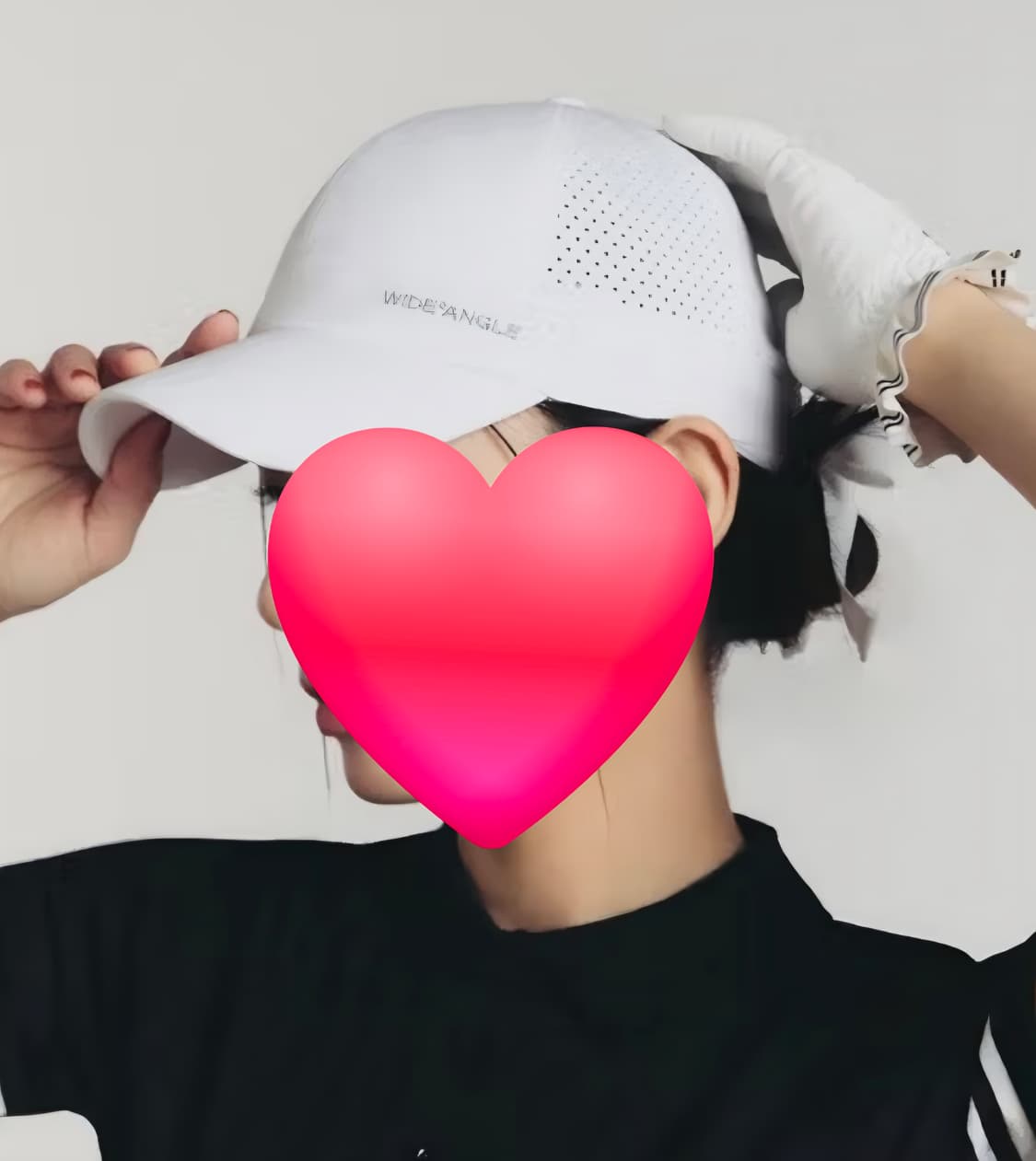 와이드앵글 여성 여름골프모자 리본 골프 볼캡 KH09 상품이미지8