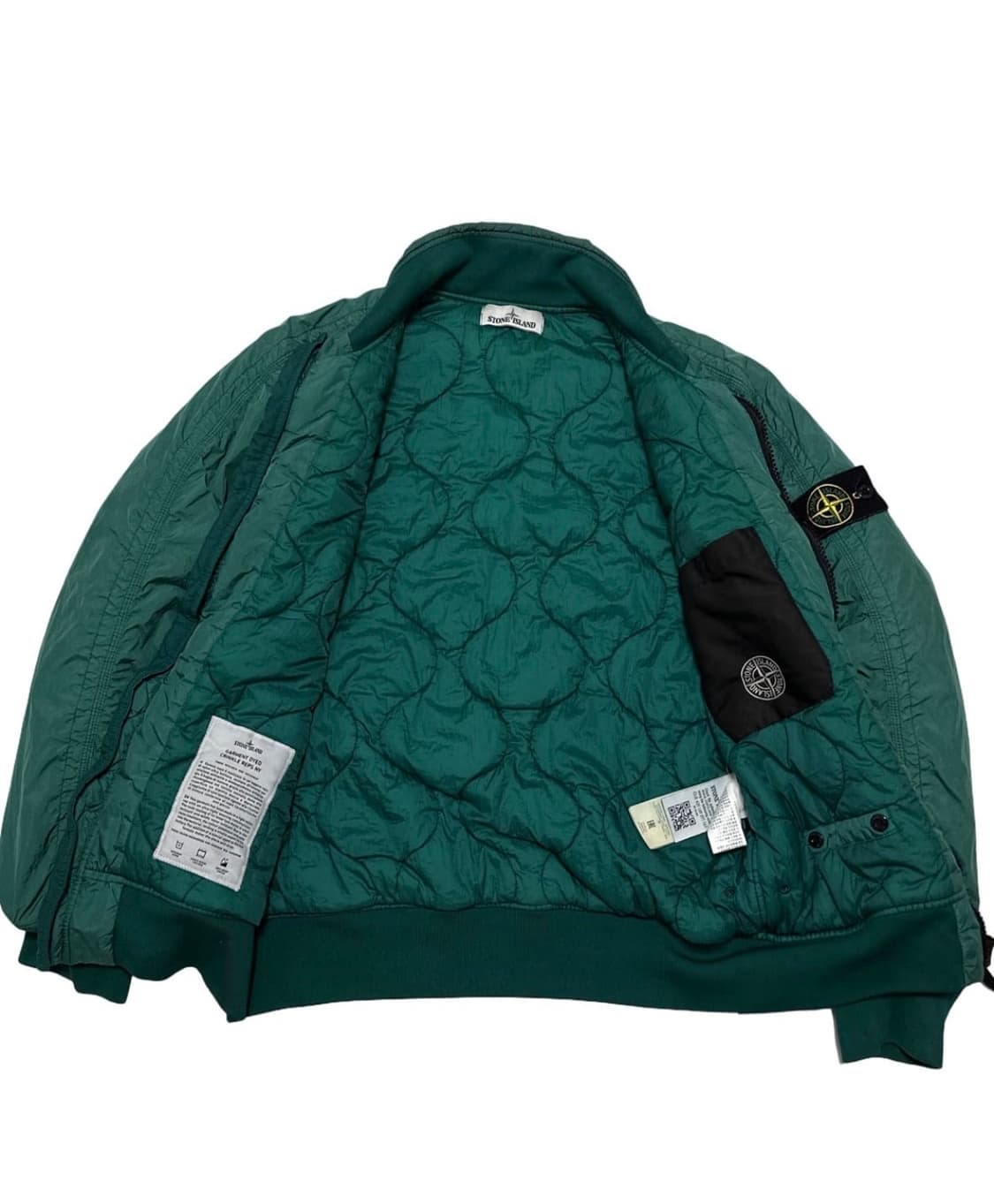 스톤아일랜드 가먼트 다이드 크링클랩스 나일론 봄버 자켓 상품이미지3