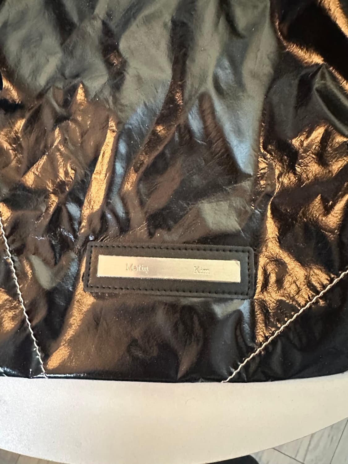 마뗑킴 스트링 백팩 블랙 상품이미지4