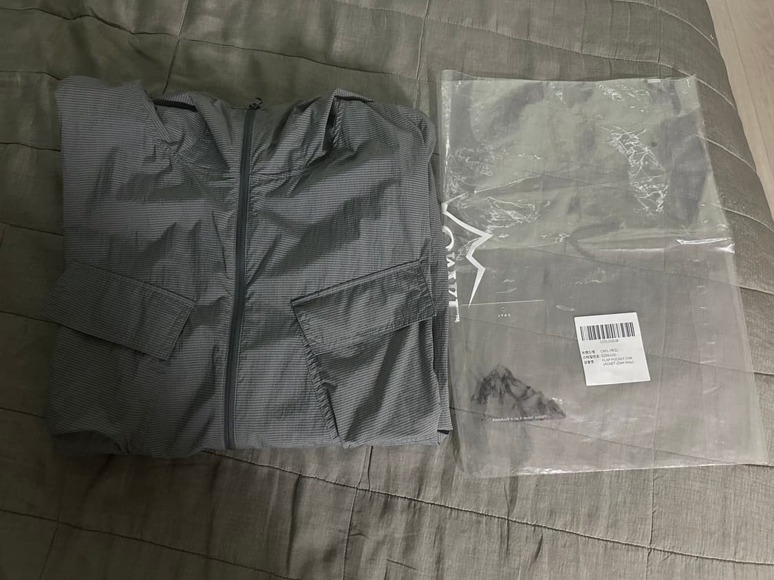 cayl flap pocket CHK jacket / dark m사이즈 상품이미지1