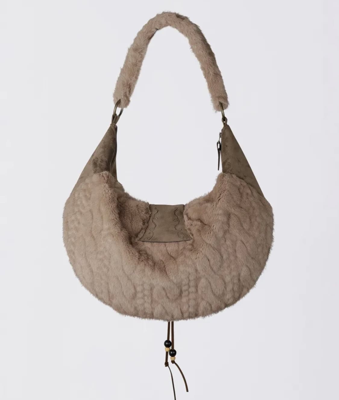 스컬프터 가방 Horseshoe Fur Bag Brown 상품이미지2