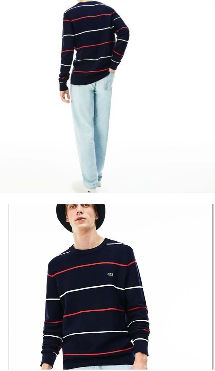 라코스테 핀스트라이프 코튼니트 상품이미지10