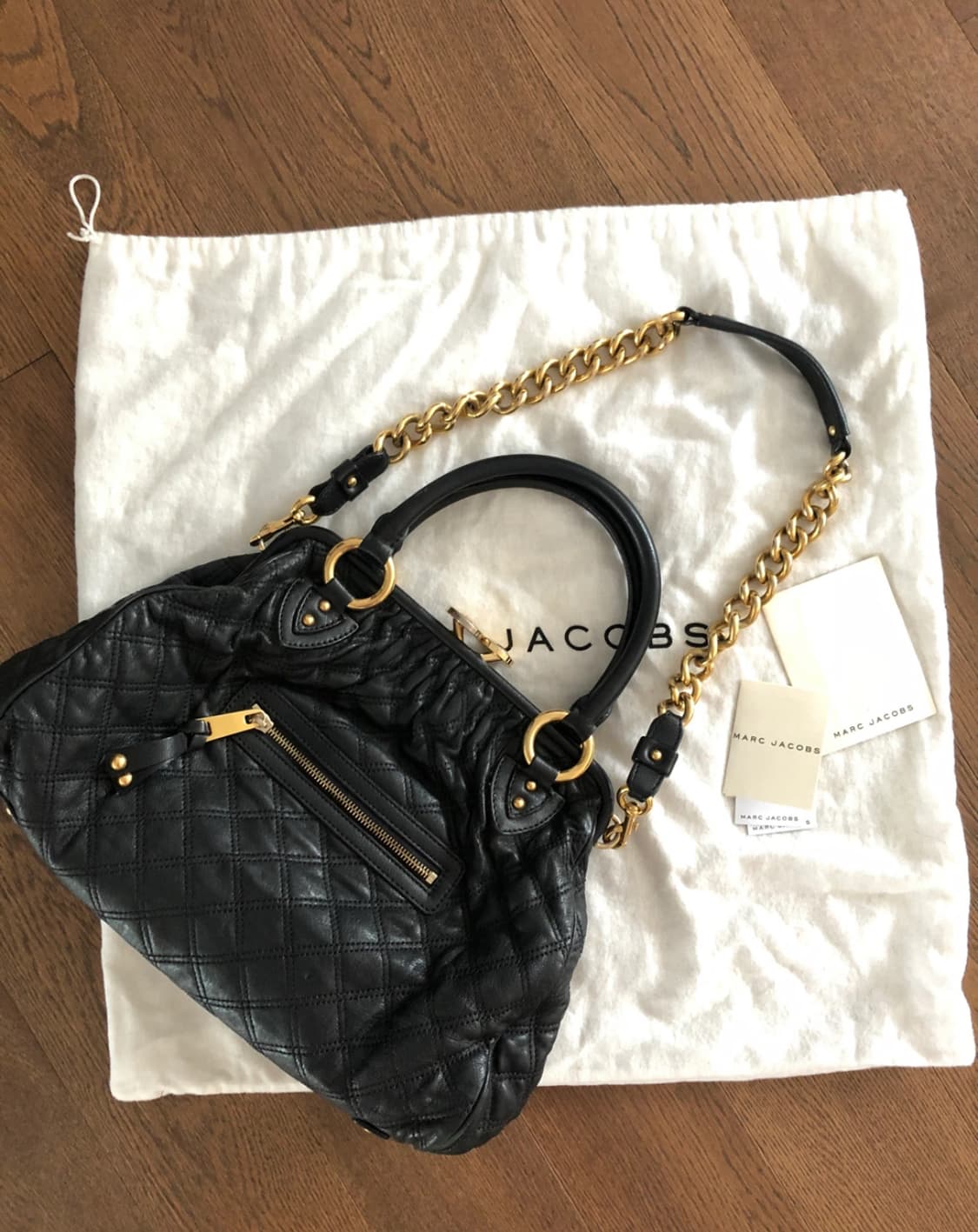 마크 제이콥스 퀼티드 레더 스탐백 블랙  상품이미지2