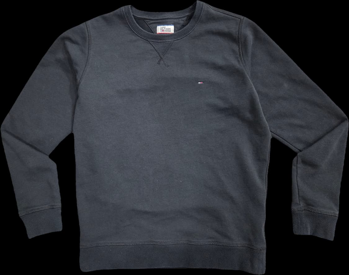 타미힐피거 DENIM 블랙 맨투맨 상품이미지1