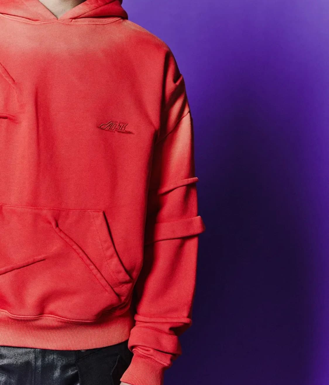 [앤더슨벨] 마드로 그라디언트 후디 (TANGERINE) 상품이미지5