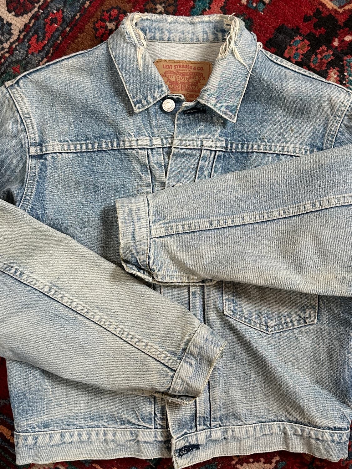 90's JAPAN Made 빈티지 리바이스 타입1 트러커 청자켓 LVC 상품이미지8