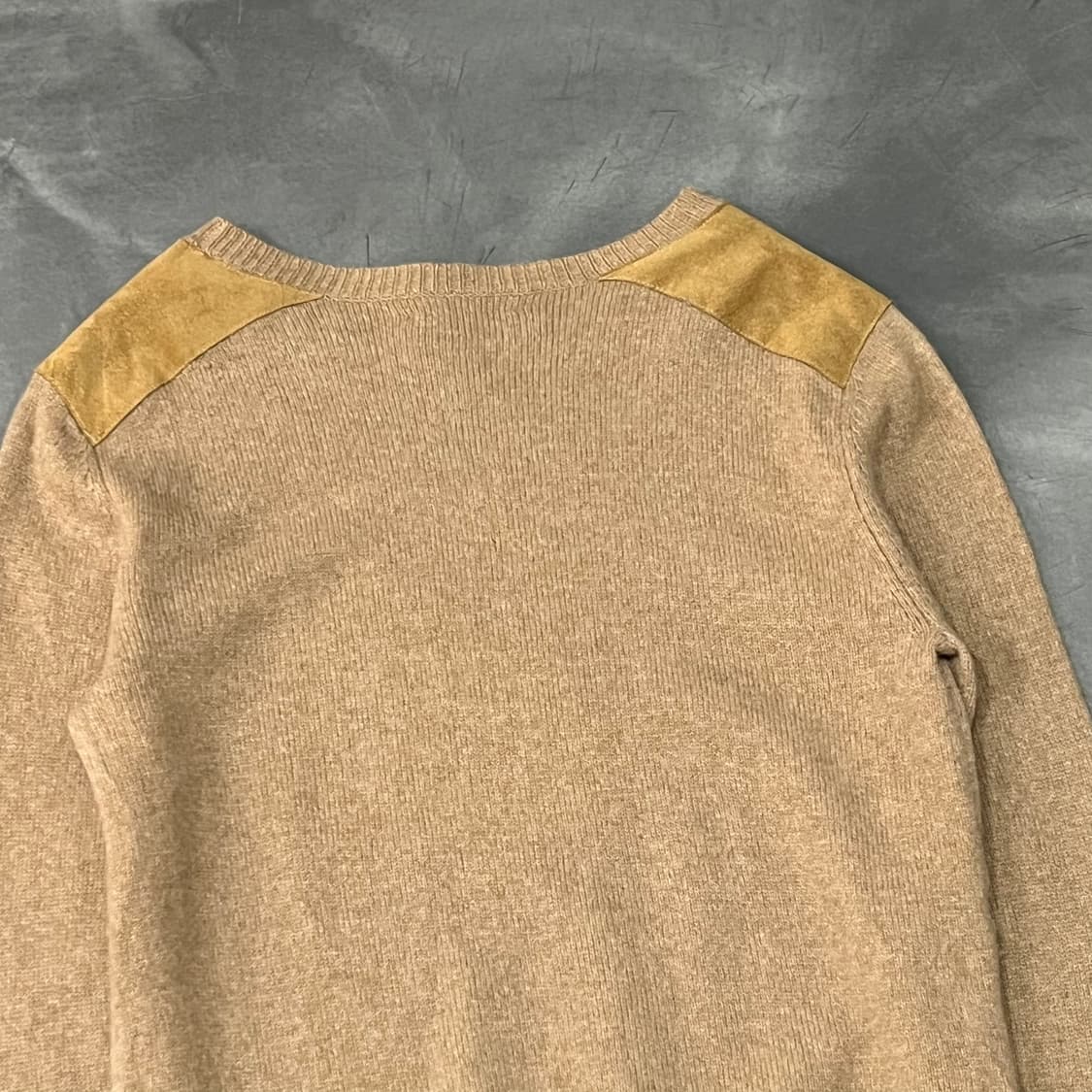  아페쎄 레더 배색 니트 y15429 상품이미지5