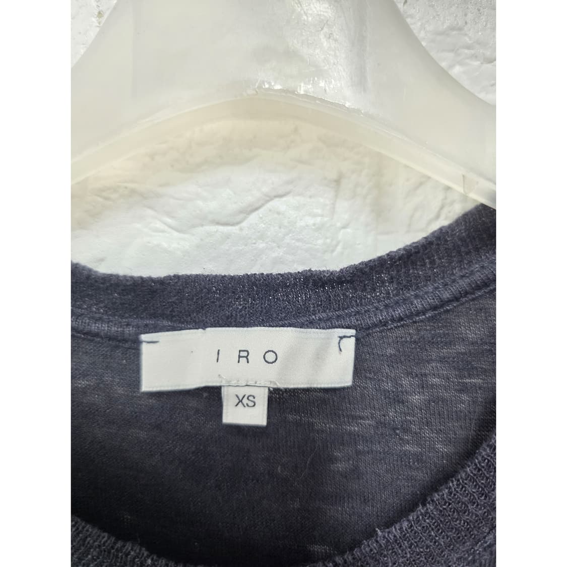 이로 IRO 데미지 티셔츠 XS 블랙 100%린넨 상품이미지2