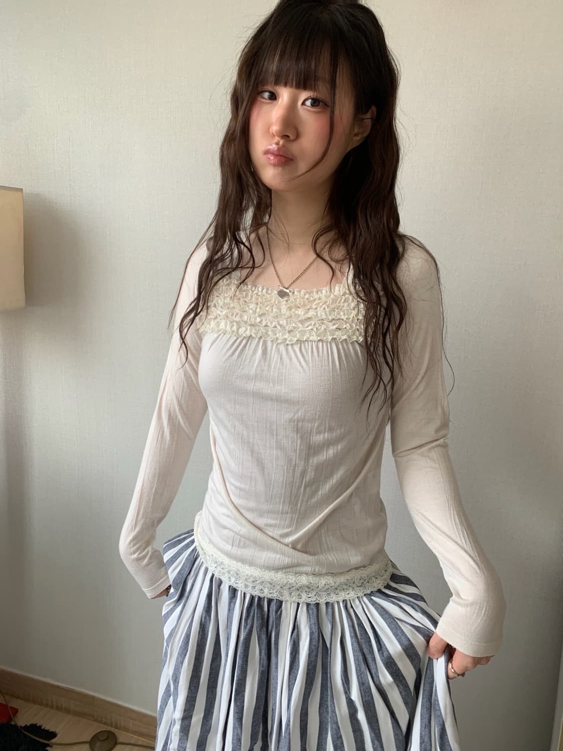 frill lace top.. 상품이미지2