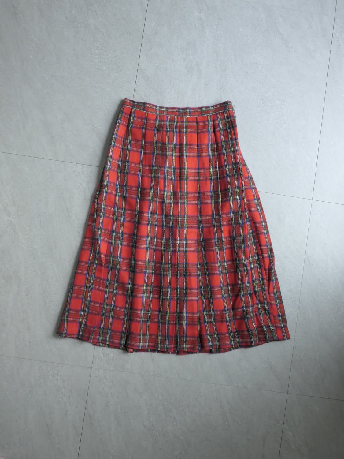 Check pleated skirt 상품이미지1