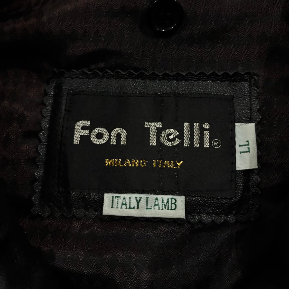 Fon Tellin 검정색 이탈리 양가죽 자켓 95 상품이미지2