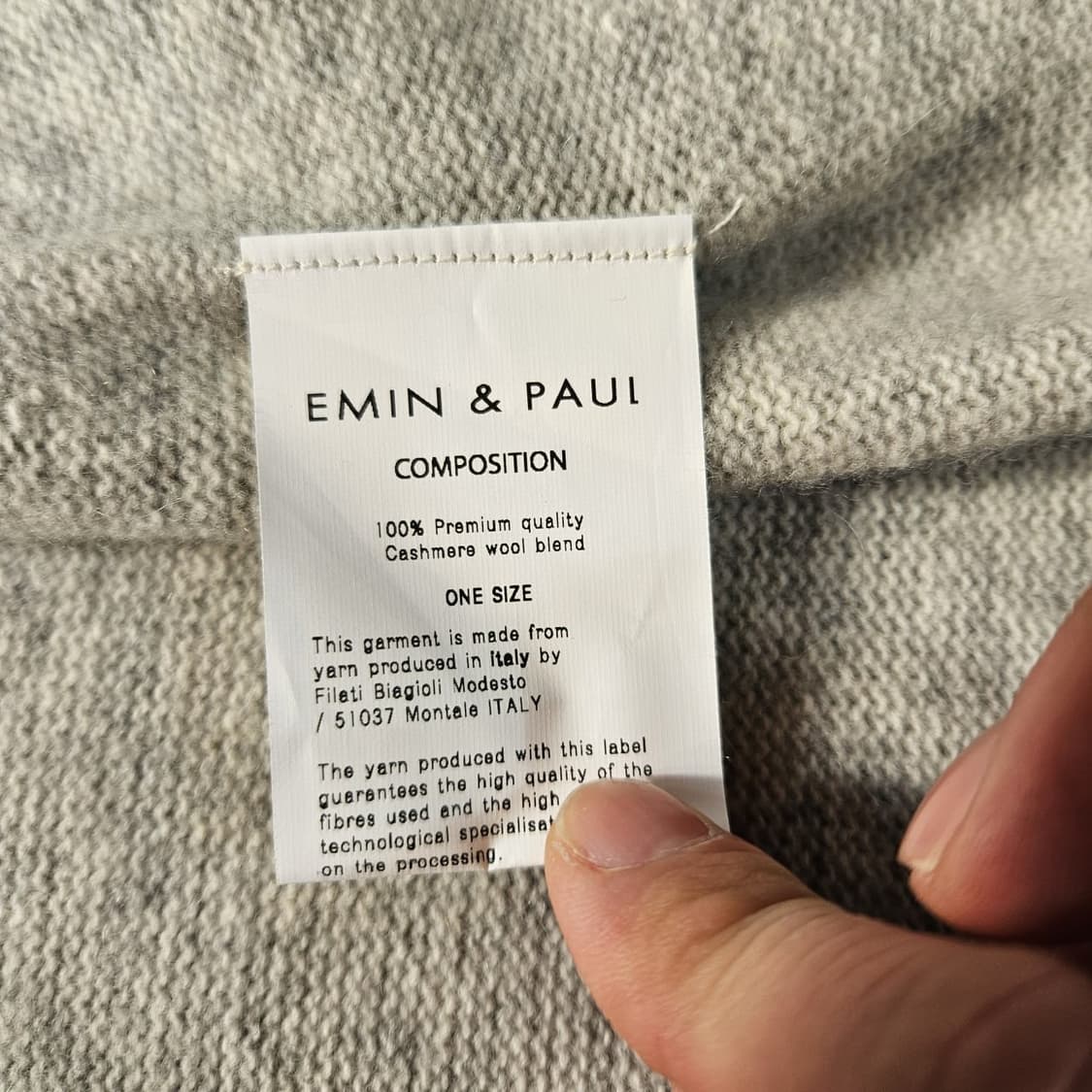 에민앤폴(Emin&Paul) 캐시미어 울 혼방 루즈핏 상품이미지7