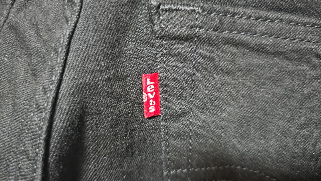 [새상품/W30 L32 ] 리바이스 511 슬림핏 블랙진 상품이미지6