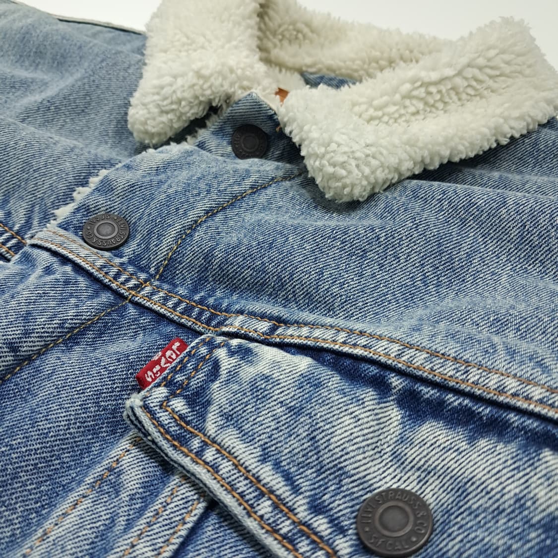 CL234 M 리바이스 셰르파 샘플 중청 트러커 자켓 상품이미지6