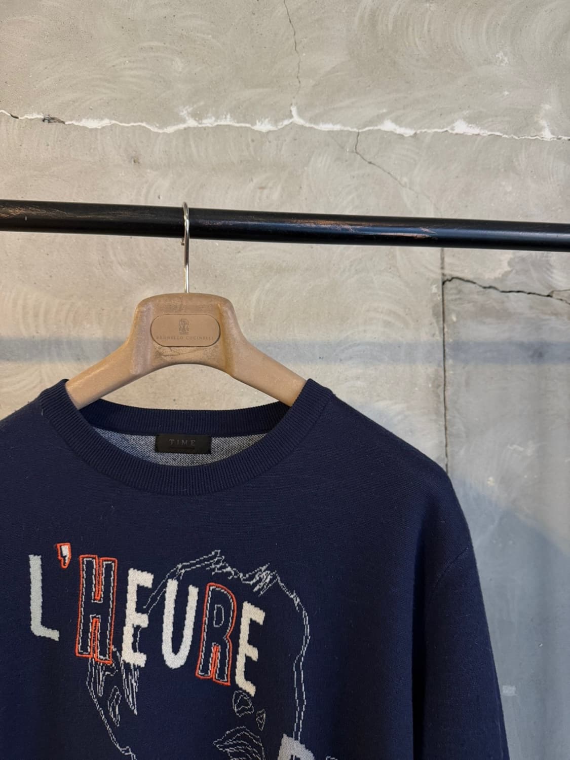 타임 옴므 그래픽 니트 100 상품이미지4