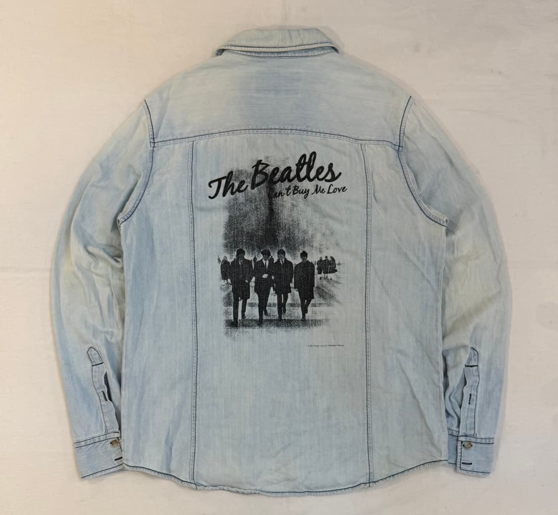 국내유일) 빈티지 비틀즈 백프린팅 데님셔츠 상품이미지1