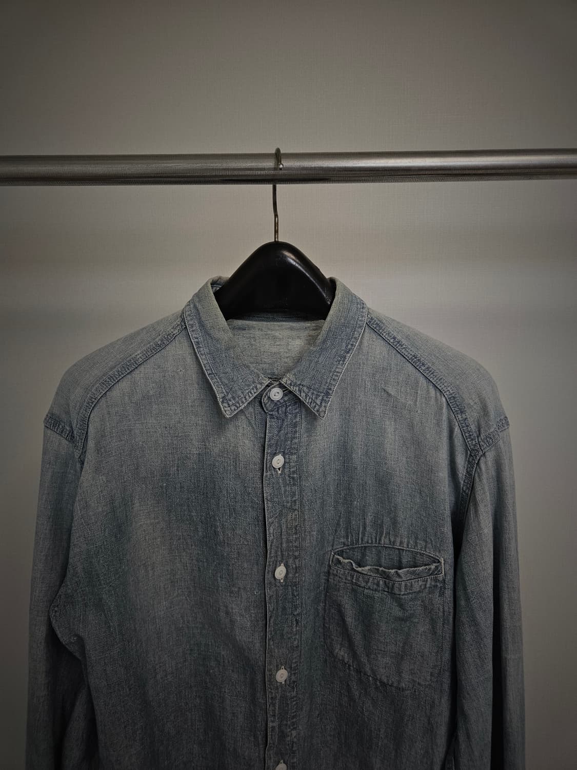 언유즈드 데미지 데님 셔츠 2 상품이미지3