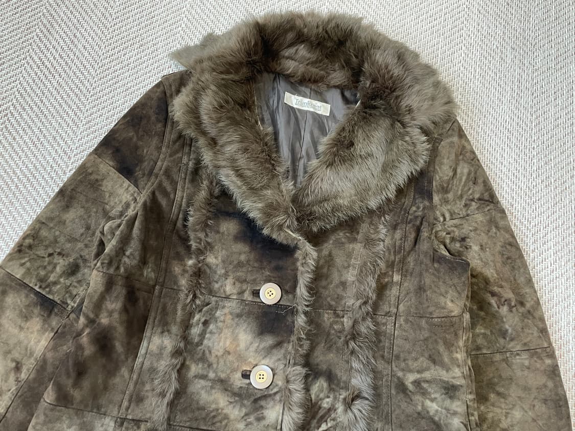 빈티지 퍼 트리밍 시어링 자켓 J03851 상품이미지3