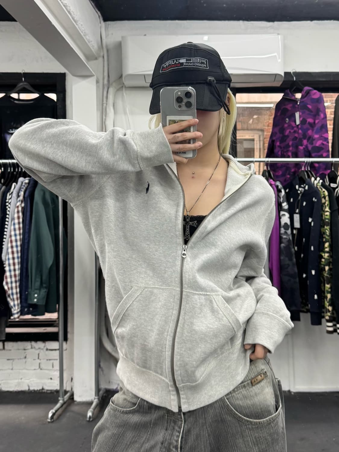 폴로 랄프로렌 써멀 후드집업 상품이미지1