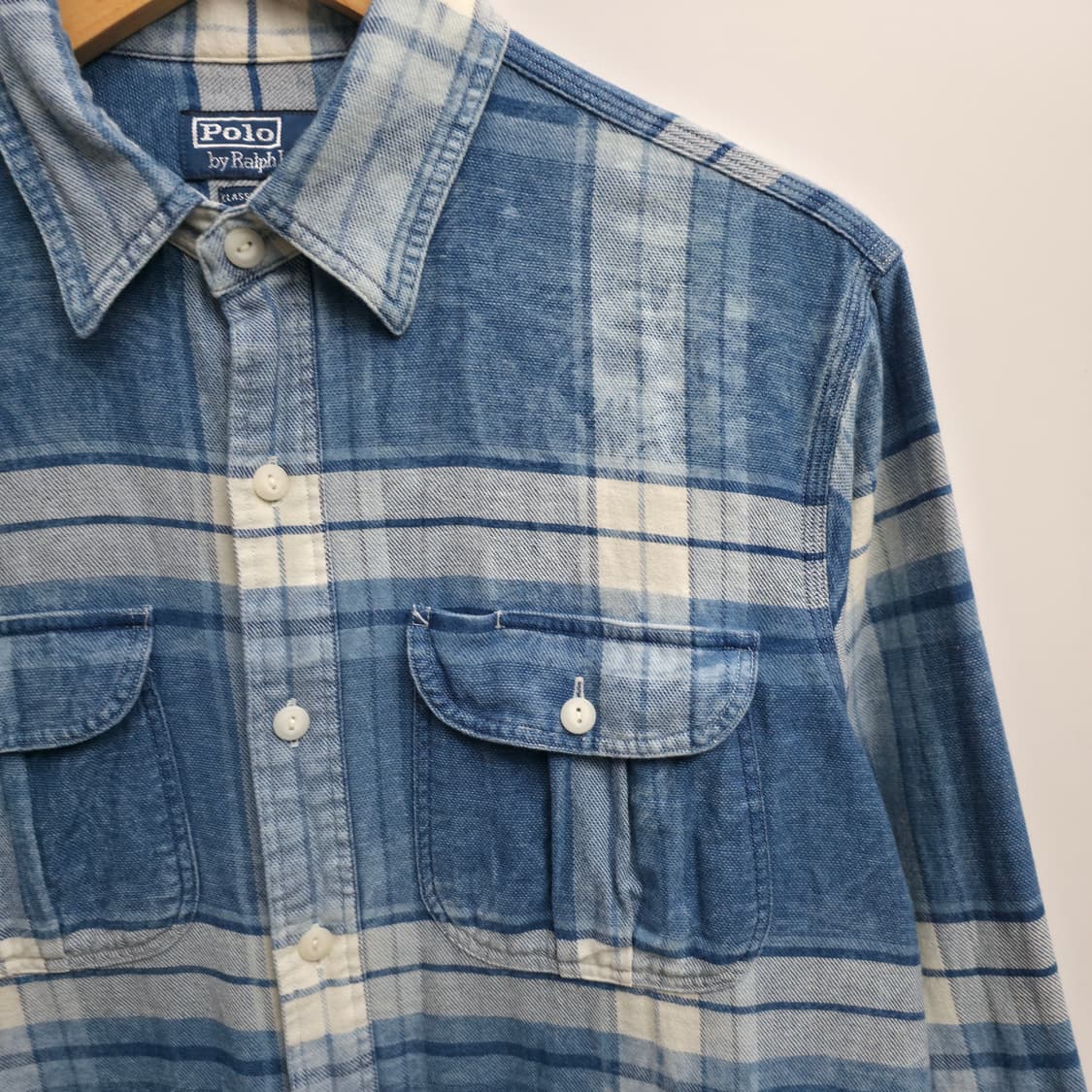 [M] 폴로 랄프로렌 플래드 트윌 워크 셔츠 신형 큐알 택 상품이미지5